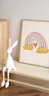 Buntes Regenbogen- und Herz-Design-Poster - Posterbox.dk