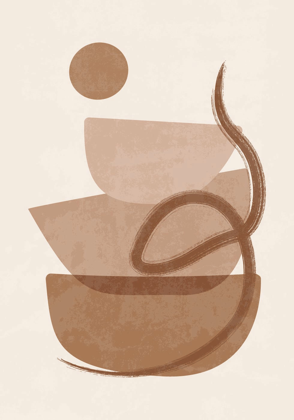 Poster mit Aquarellformen - Posterbox.dk