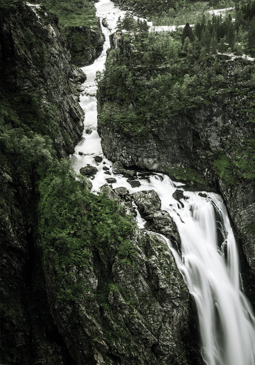 Majestätischer Wasserfall Vøringfossen Poster - Posterbox.dk