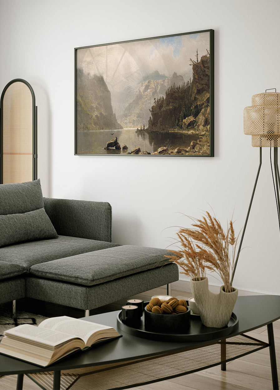 Westernlandschaft von Albert Bierstadt Poster - Posterbox.dk