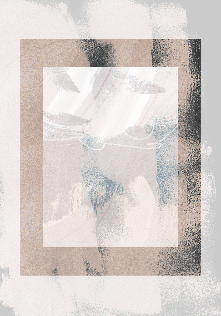 Abstrakte Pinselstriche 17 Poster