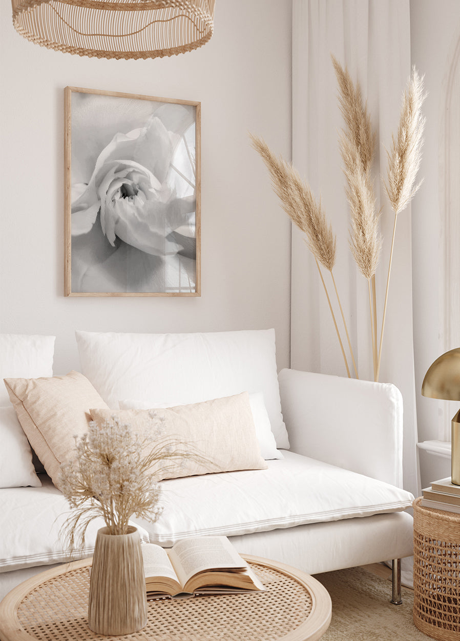 Weiße Rose Nr. 1 Poster - Posterbox.dk