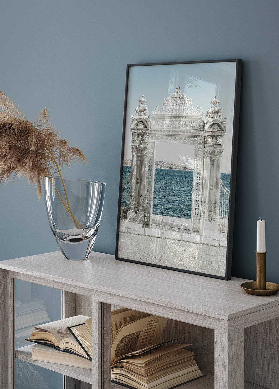 Weißes Tor des Dolmabahçe-Palastes, Türkei Poster - Posterbox.dk