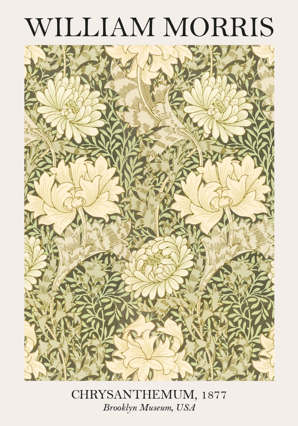 William Morris Chrysanthemen-Poster - Posterbox.dk