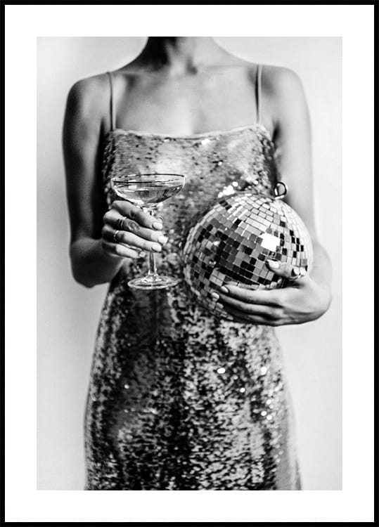 Luxus-Mode-Champagner-Poster - Posterbox.dk