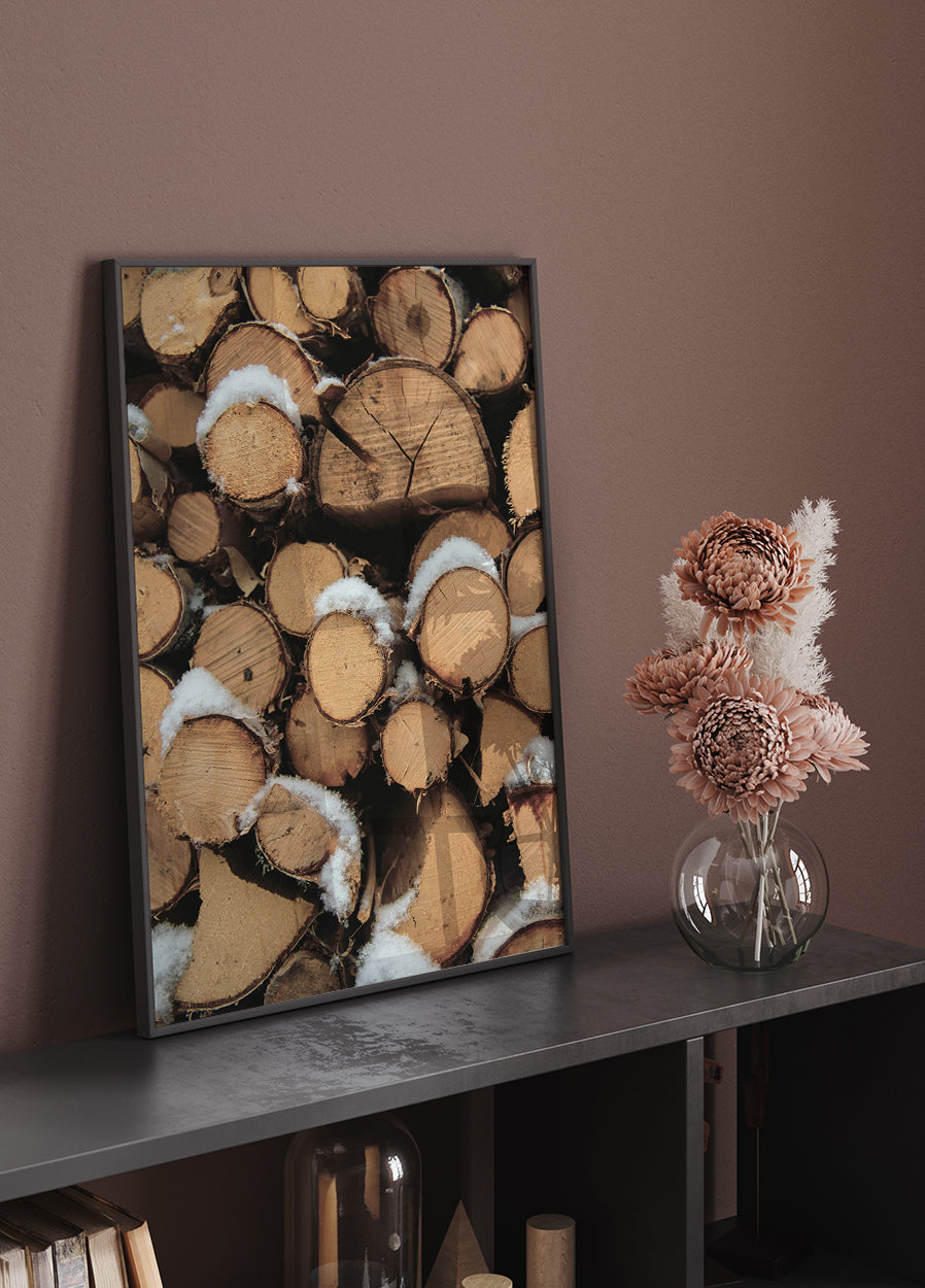 Holzscheite-Poster - Posterbox.dk
