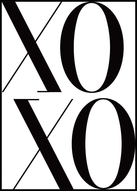 XOXO-Poster - Posterbox.dk