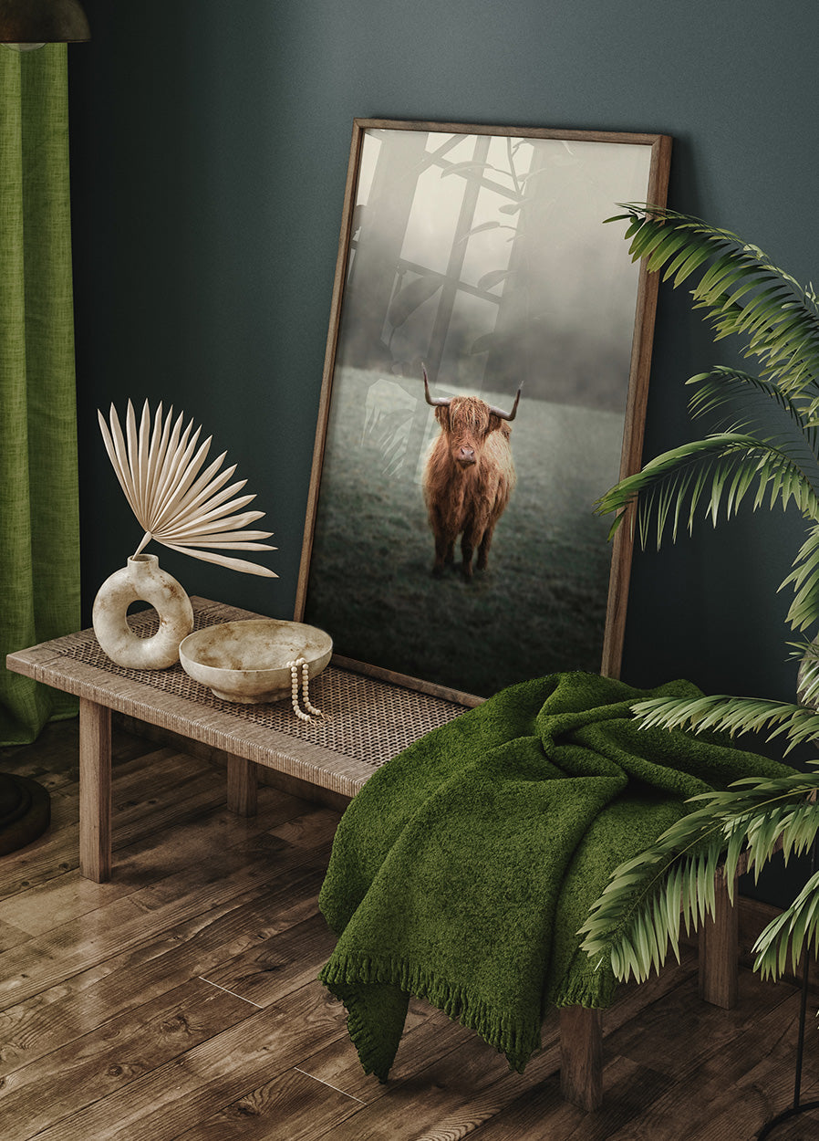 Yak im Feld Poster - Posterbox.dk