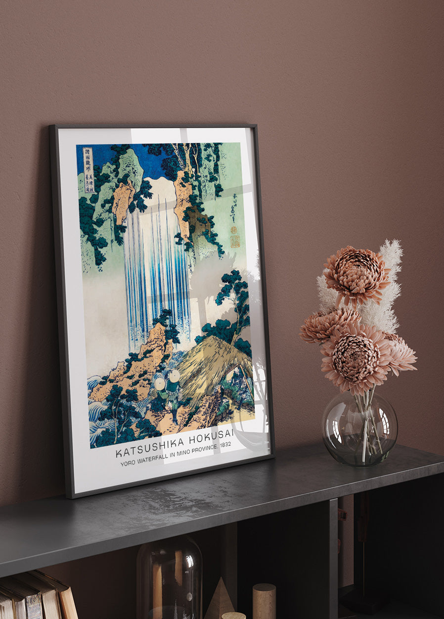 Yoro-Wasserfall von Katsushika Hokusai Poster - Posterbox.dk