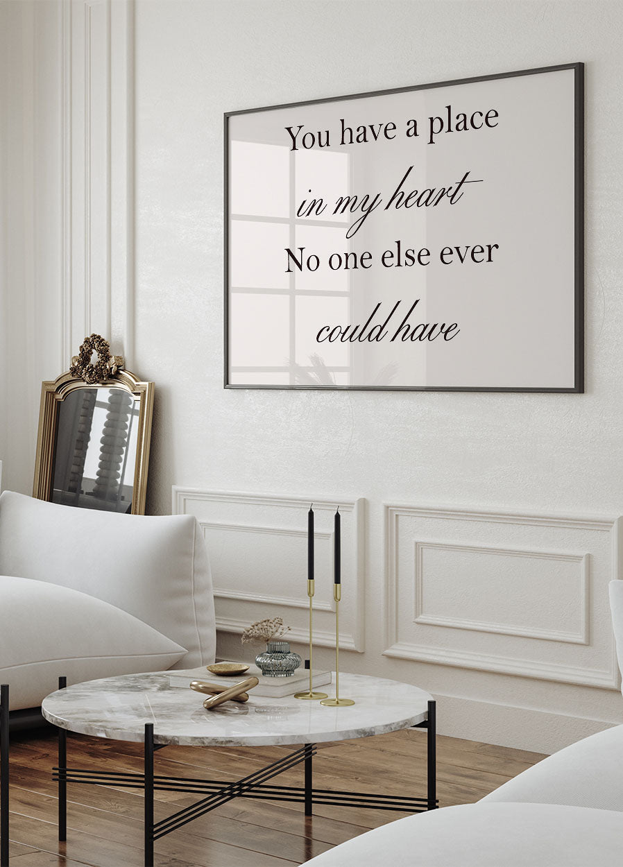 You Have a Place Poster - Posterbox.no