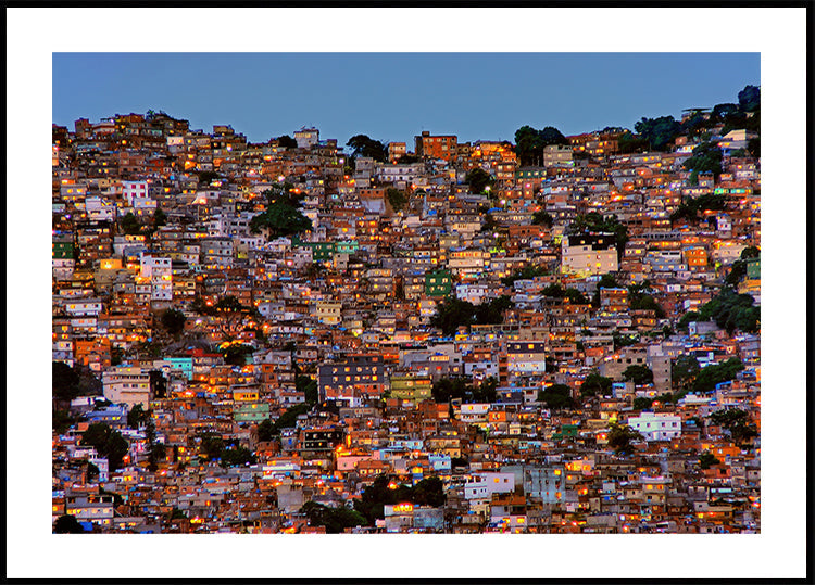 Nightfall in the Favela da Rocinha - Posterbox