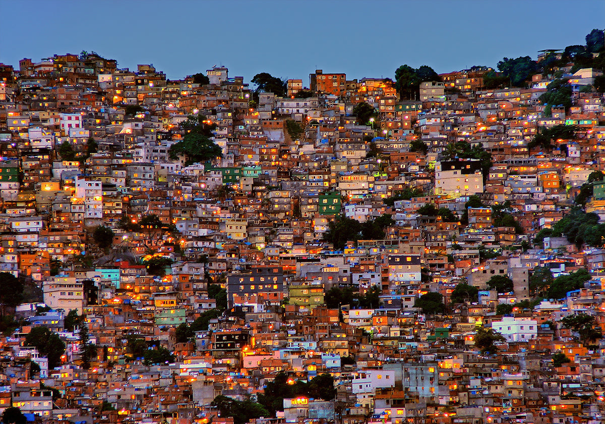 Nightfall in the Favela da Rocinha - Posterbox
