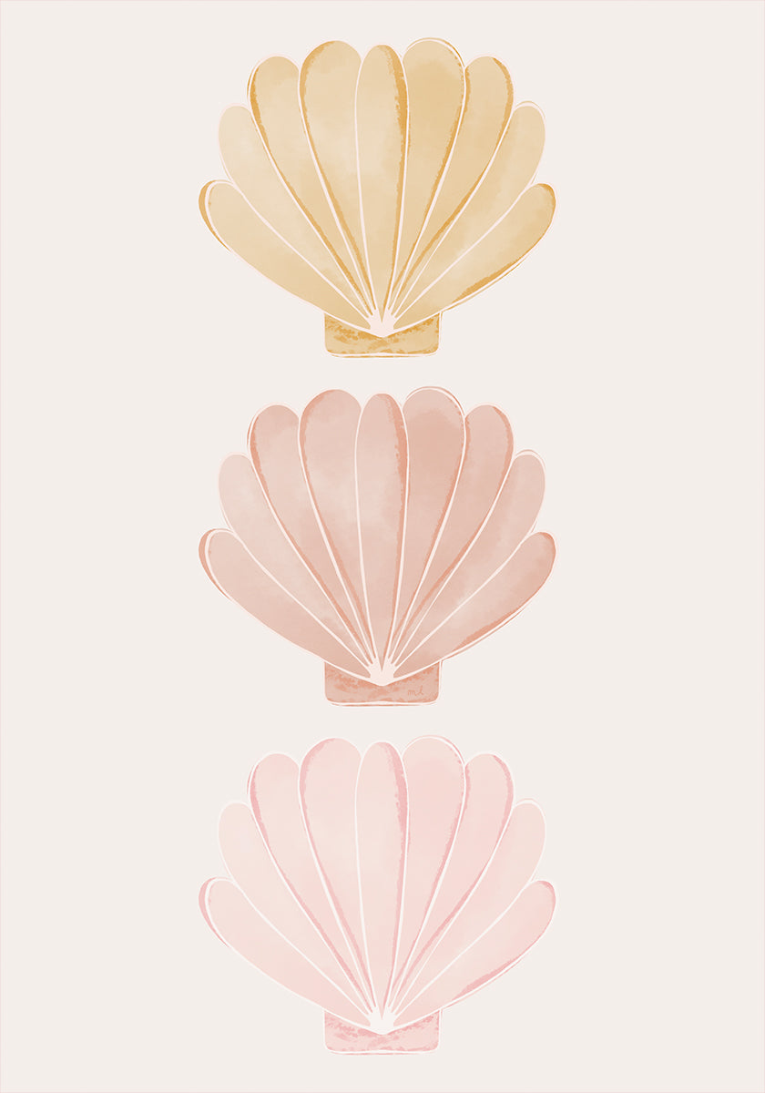 Pastel Seashells (NEW) - Posterbox