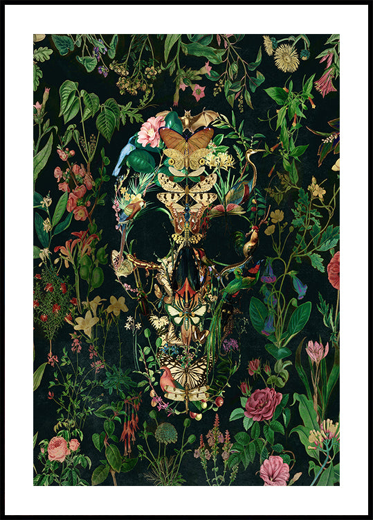 Papillon Skull - Posterbox