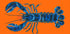 Lobster On Orange Plakat - Posterbox