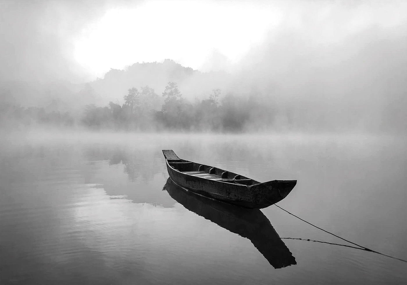 Alone Boat Poster - Posterbox.dk
