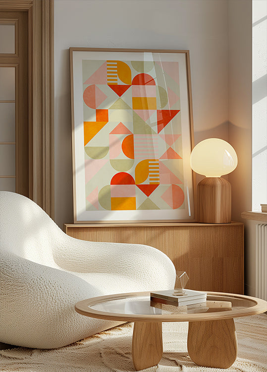 Bauhaus Fun Pastel Plakat - Posterbox
