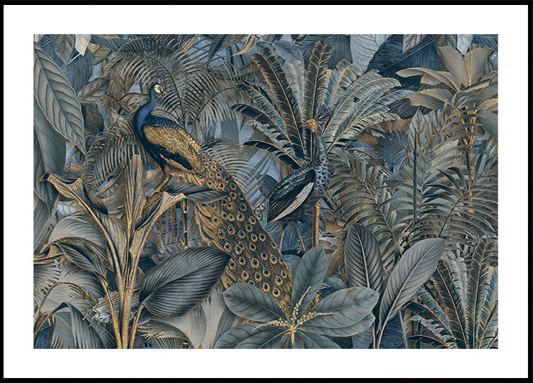 Jungle Birds Garden No3 Plakat - Posterbox