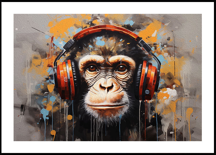 DJ Monkey Plakat - Posterbox