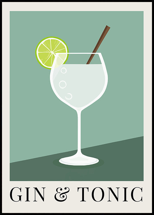 Gin &amp; Tonic Plakat - Posterbox