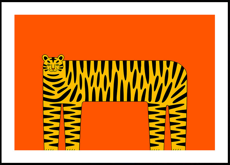 The Abstract Tiger Plakat - Posterbox