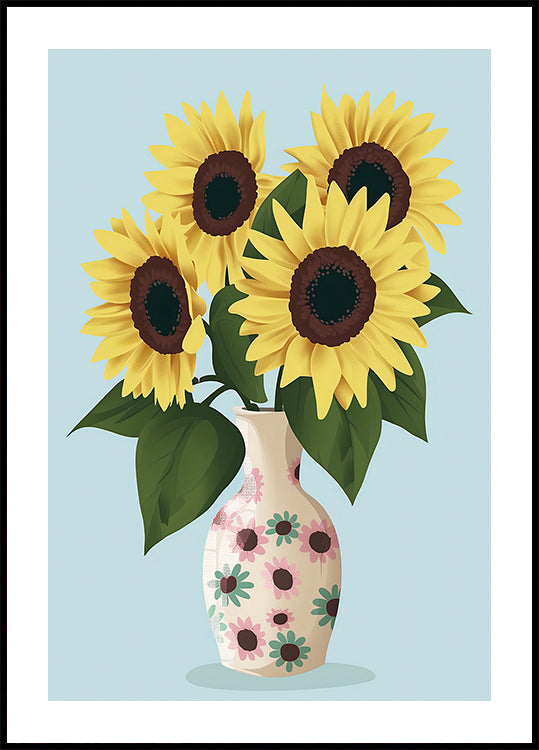 Vase of Sunflowers Plakat - Posterbox