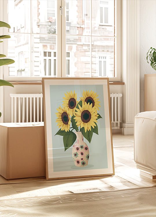Vase of Sunflowers Plakat - Posterbox