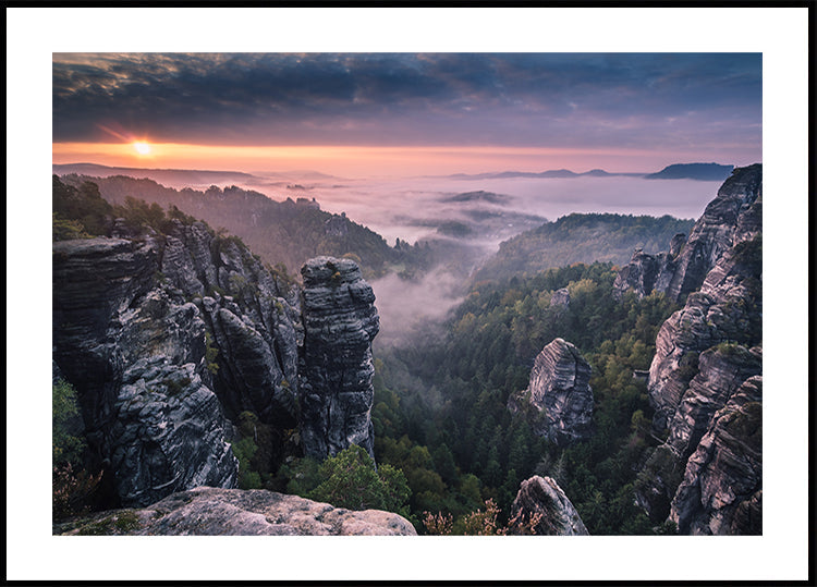 Sunrise on the Rocks - Posterbox