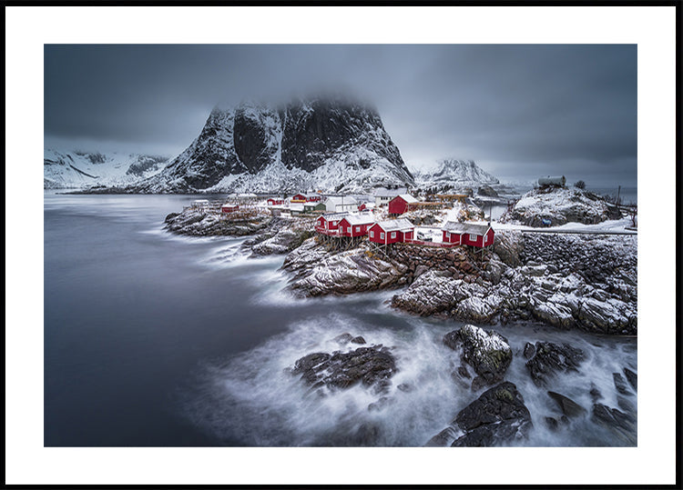 winter Lofoten islands Plakat - Posterbox