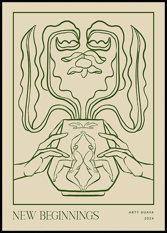 Vessel Collection : New Beginnings (LineArt) - Posterbox