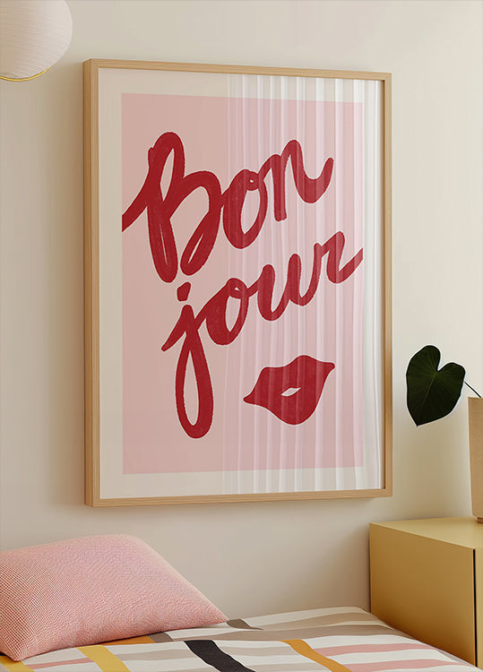 Bonjour Kiss Plakat - Posterbox