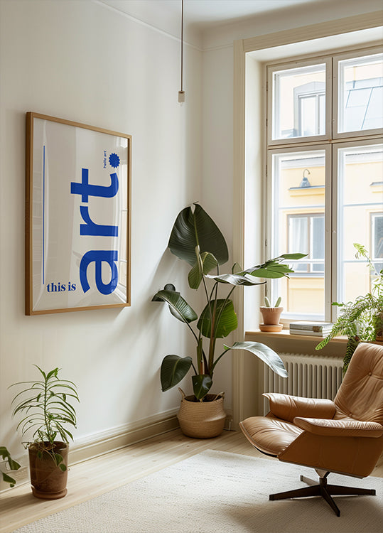 Hello Bold Typography Plakat - Posterbox