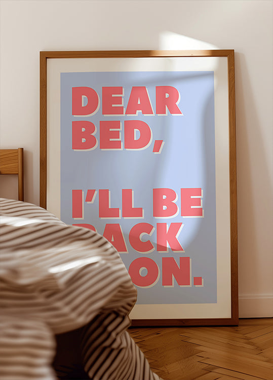 Letter to My Bed Plakat - Posterbox