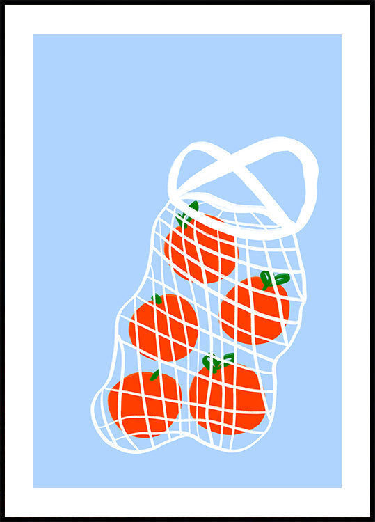 Tomatoes in Mesh Plakat - Posterbox