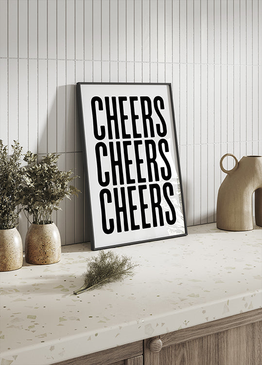 Triple Cheers Plakat - Posterbox