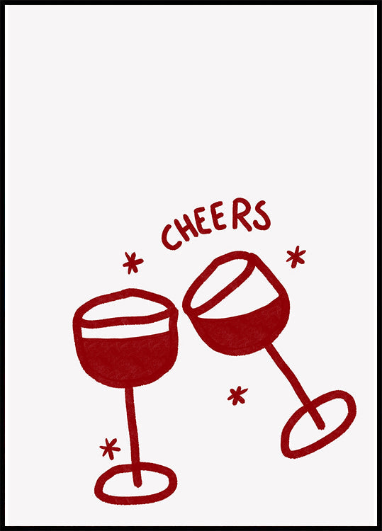 Wine Glass Celebration Plakat - Posterbox