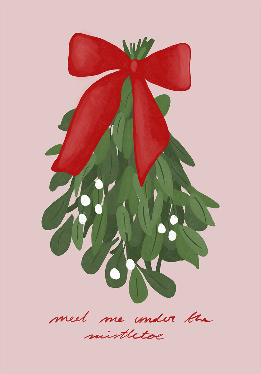 Kiss by Mistletoe Plakat - Posterbox