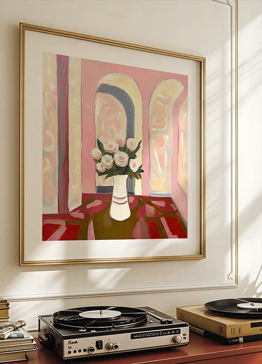 Roses In A Vase Plakater - Posterbox