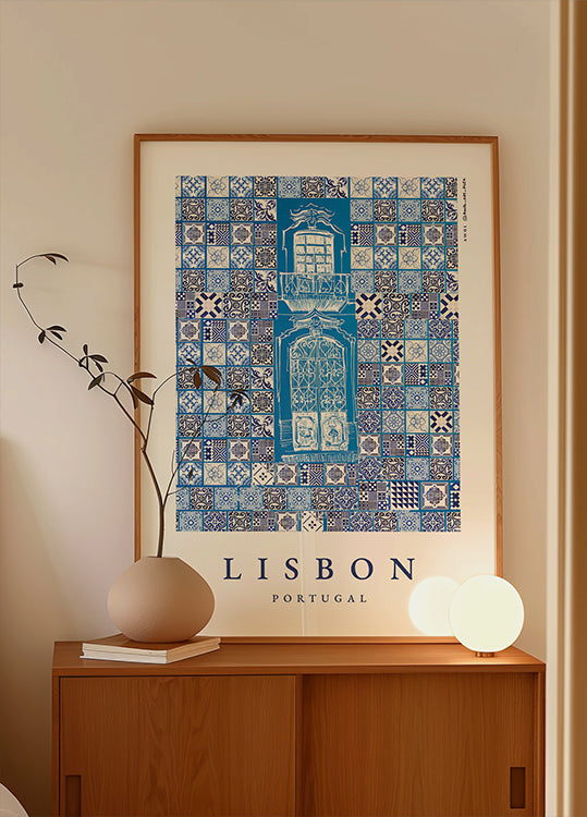 Lisbon, Portugal Patterns Plakat - Posterbox