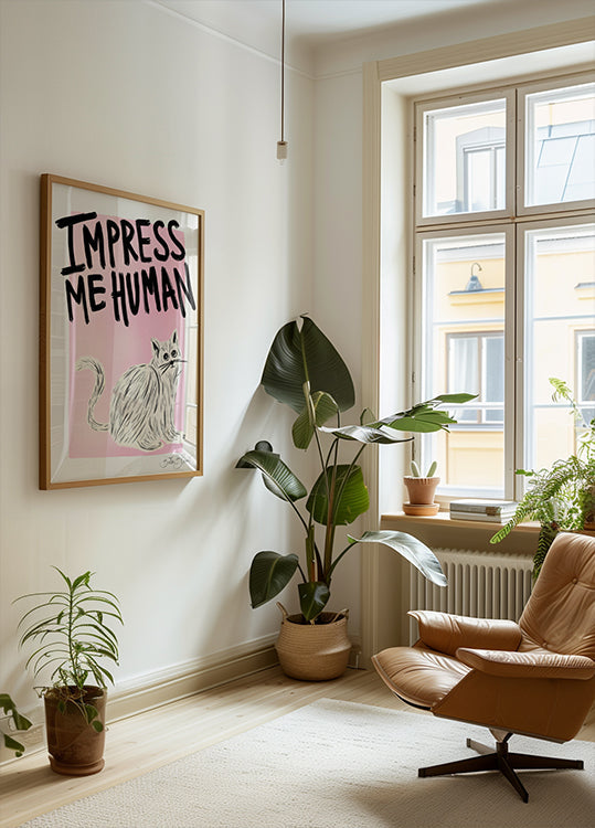 Cat Owner - Impress Me Human Plakat - Posterbox