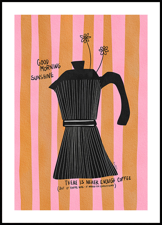 Mocca Coffee Sunshine Plakat - Posterbox
