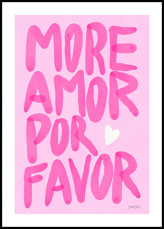 More Amor Por Favor Plakat - Posterbox