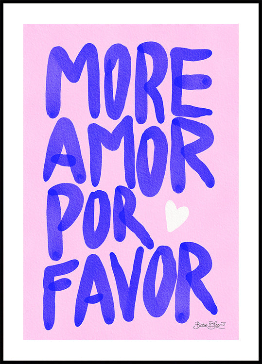 More Amor Por Favor Plakat - Posterbox