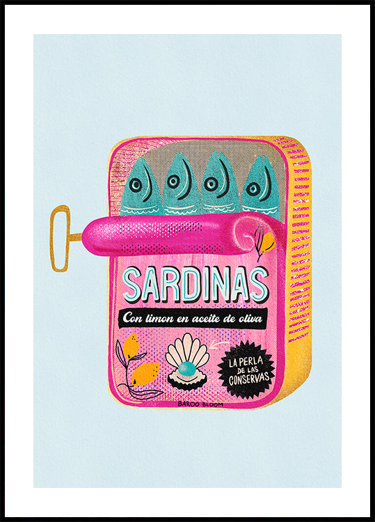 Sardines Tin Can Plakat - Posterbox