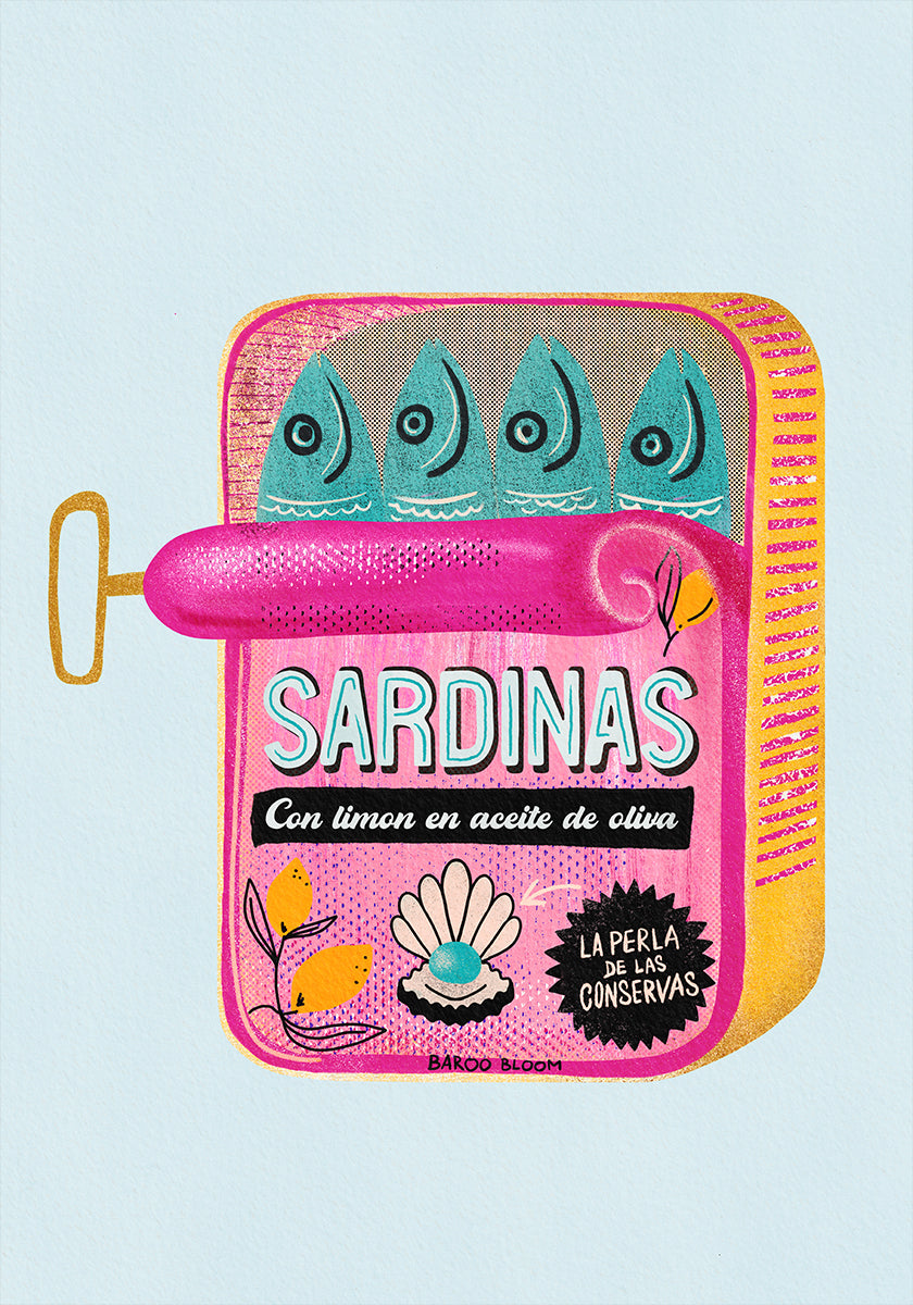 Sardines Tin Can Plakat - Posterbox
