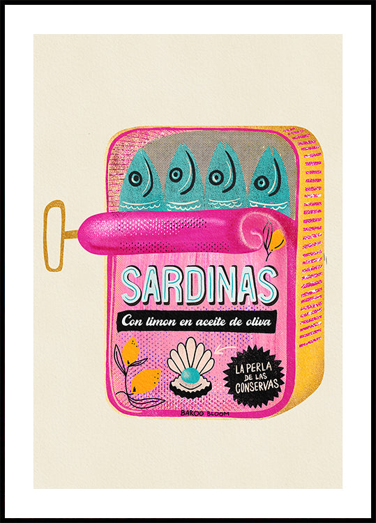 Sardines Tin Can Plakat - Posterbox