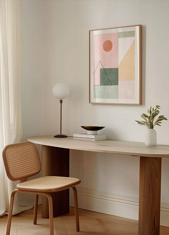 Pastel Tones With Minimalist Shapes (NEW) - Posterbox