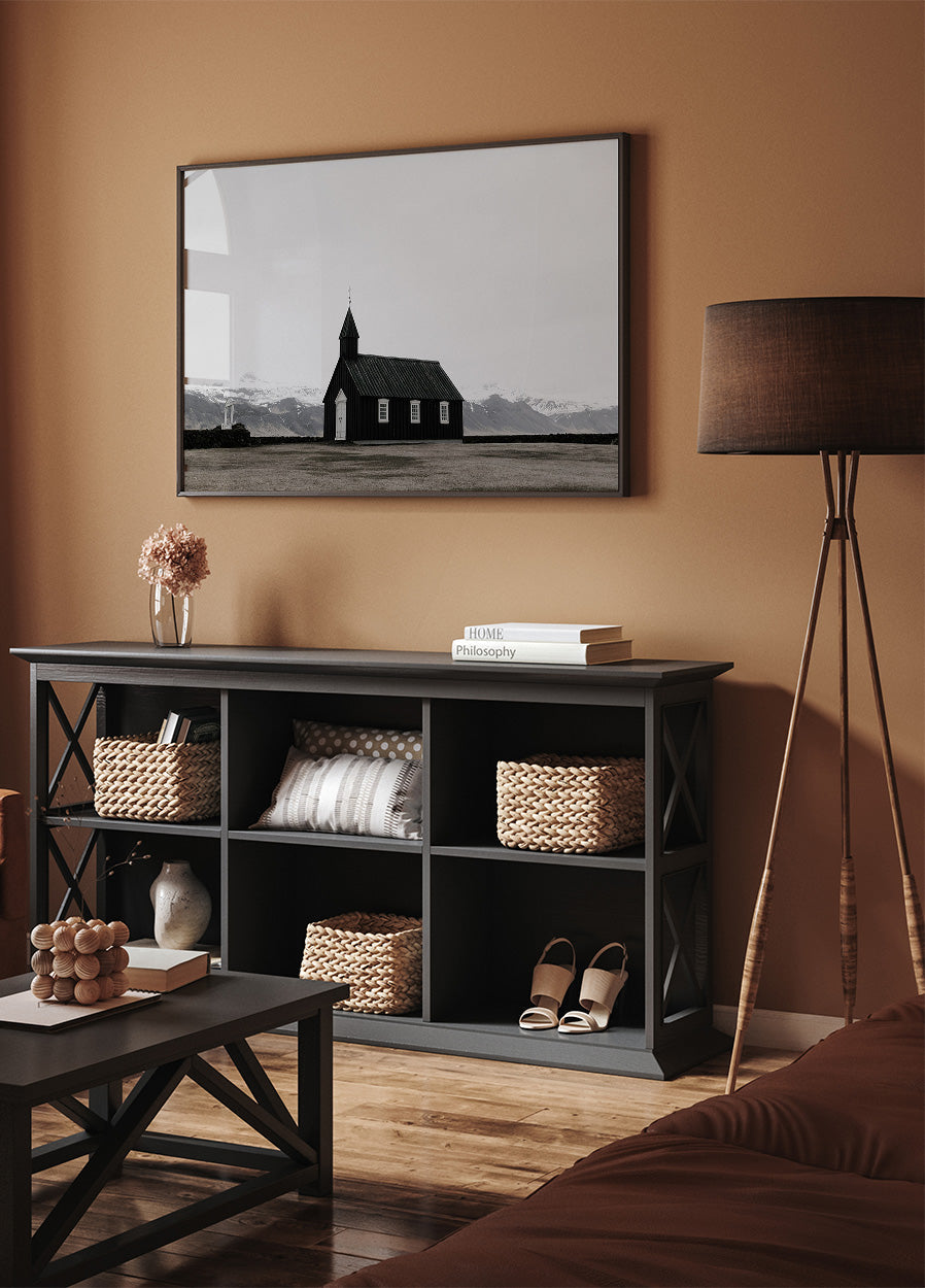 Schwarzes Kirchenplakat - Posterbox.dk