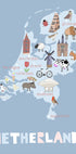 The Netherlands Illustration by Artist Carla Daly Plakat - Posterbox