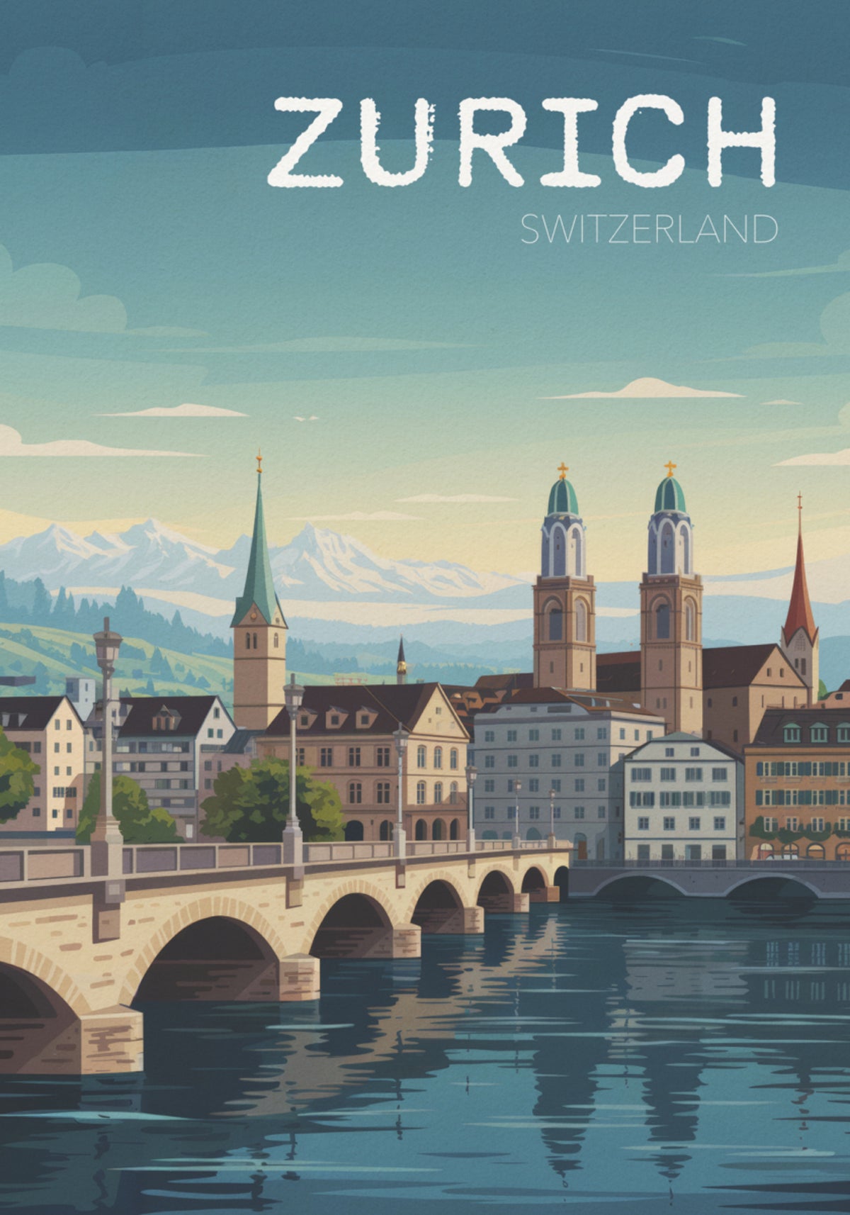 Zürich Schweiz Stadtbild